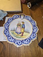Henriot Quimper France Wandteller Rarität (S2)
