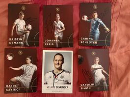 6 Autogrammkarten DFB Frauen Nationalmannschaft signiert