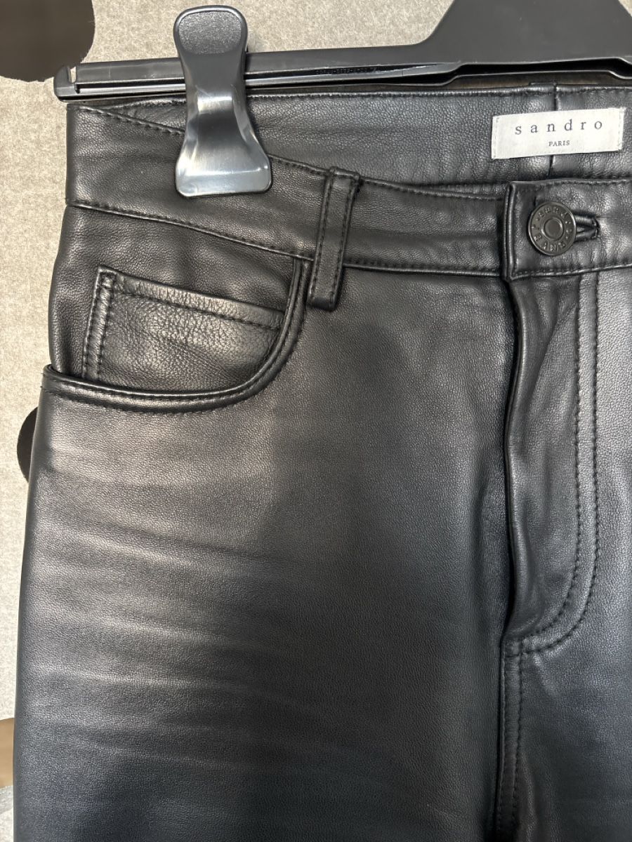 Sandro Pantaloni: SANDRO Lederhose schwarz Gr. 34 – Usato da Bottighofen venduto da lwa_11686 2