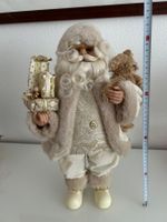 Edle Weihnachtsfigur, Weihnachtsmann mit Teddy 🧸...H:45 cm.