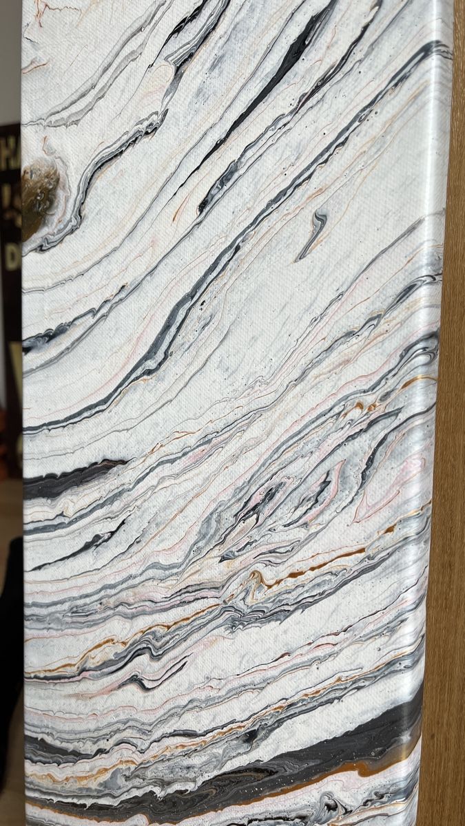 Gemälde: Abstraktes Wandbild "Marmor" auf Leinwand – Neu (gemäss Beschreibung) aus Hochdorf von Jasminurschel 1