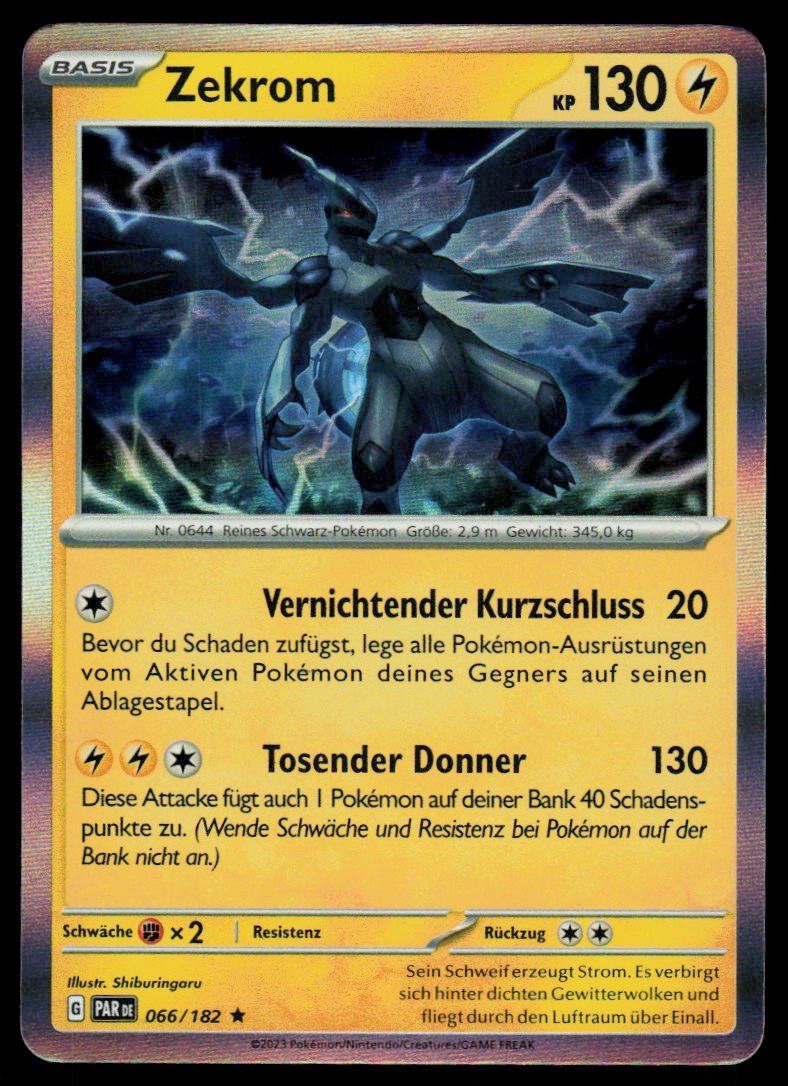 Pokémon Sammelbilder & Trading cards: Pokemon Zekrom 066/182 – Gebraucht aus Herisau von Pokemon2025