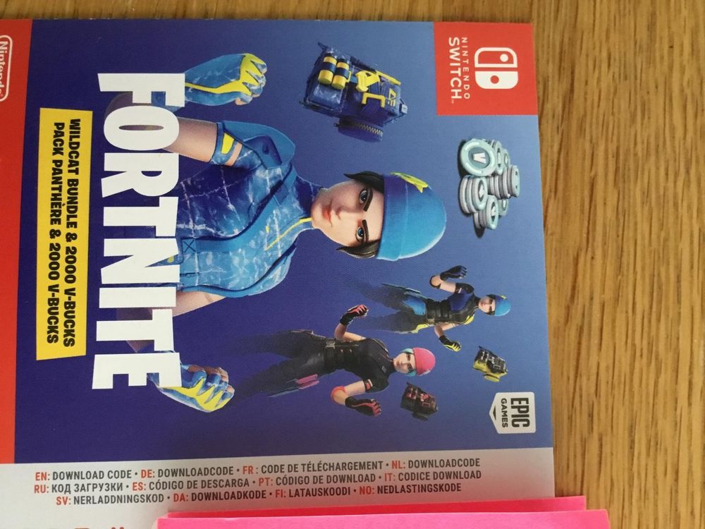 Fortnite v bucks hot sale codes nintendo switch