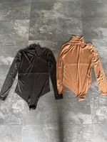 Body Set Langarm, Gr. S, Schwarz & Braun