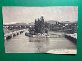Genéve et le Mont-Blanc
