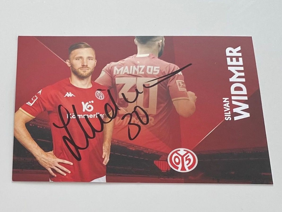 Autografi: Autogrammkarte - Silvan Widmer - 🇨🇭Schweiz Nati - Mainz 05 – Usato da Hergiswil LU venduto da FcMalkov