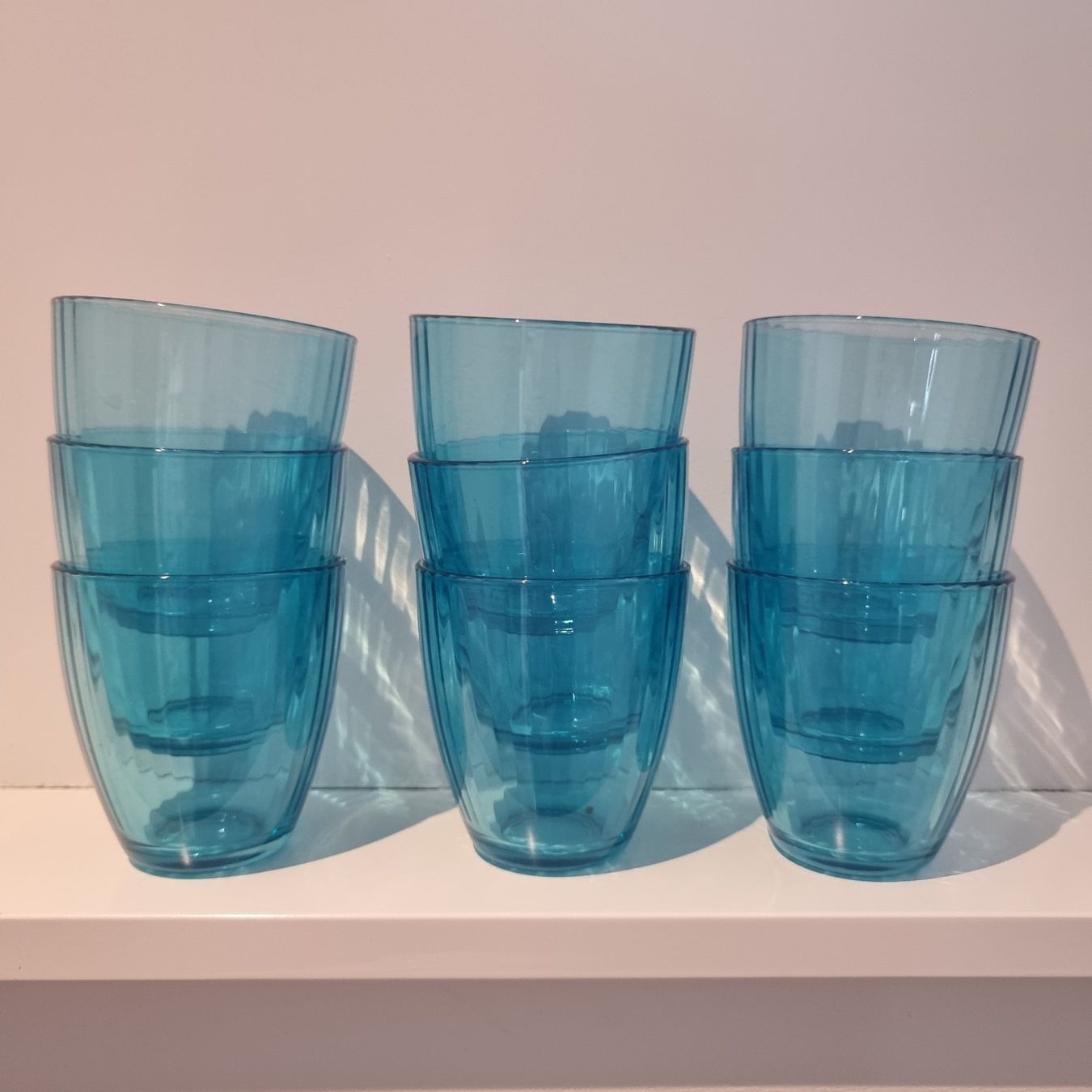 Coop Bicchieri: 9 blaue Trinkgläser – Usato da Gammen venduto da home_brocki