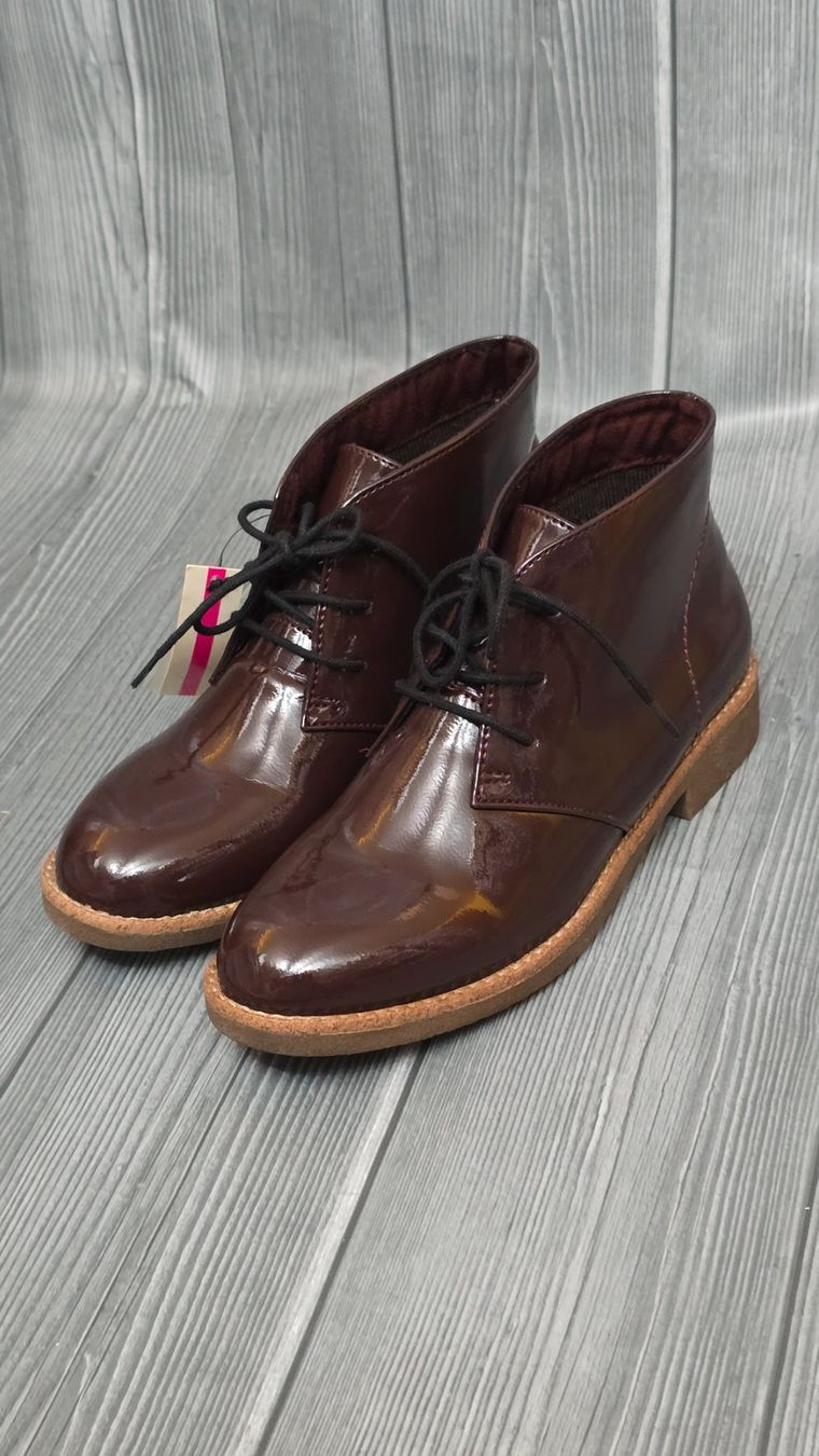 Scarpe da donna: Prendini Lack Schnürschuhe - 37 - Bordeaux / Weinrot – Nuovo (secondo la descrizione) da Thalwil venduto da VitaMini 1