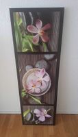 Grosses Wellness-Wandbild (140x45 cm) – Orchideen & Steine