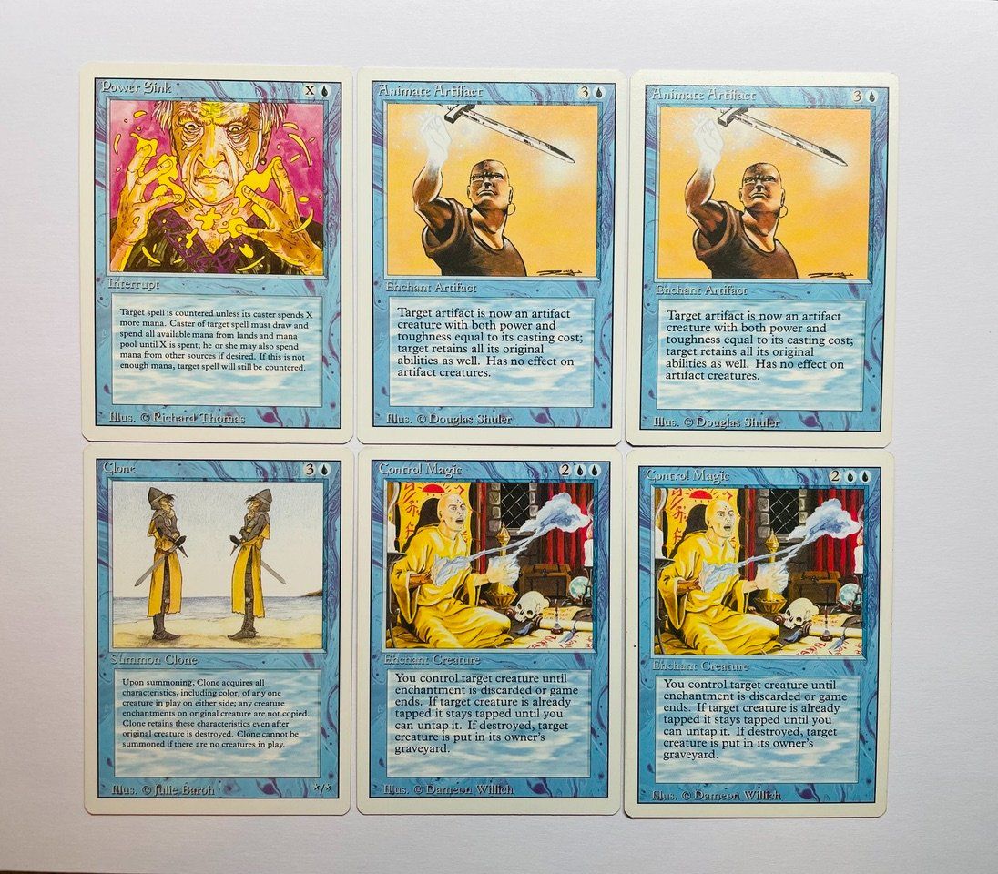 Magic The Gathering Carte collezionabili: Magic The Gathering Blau Uncommon/Common 23x Revised – Usato da Duggingen venduto da nad_6yzh 3