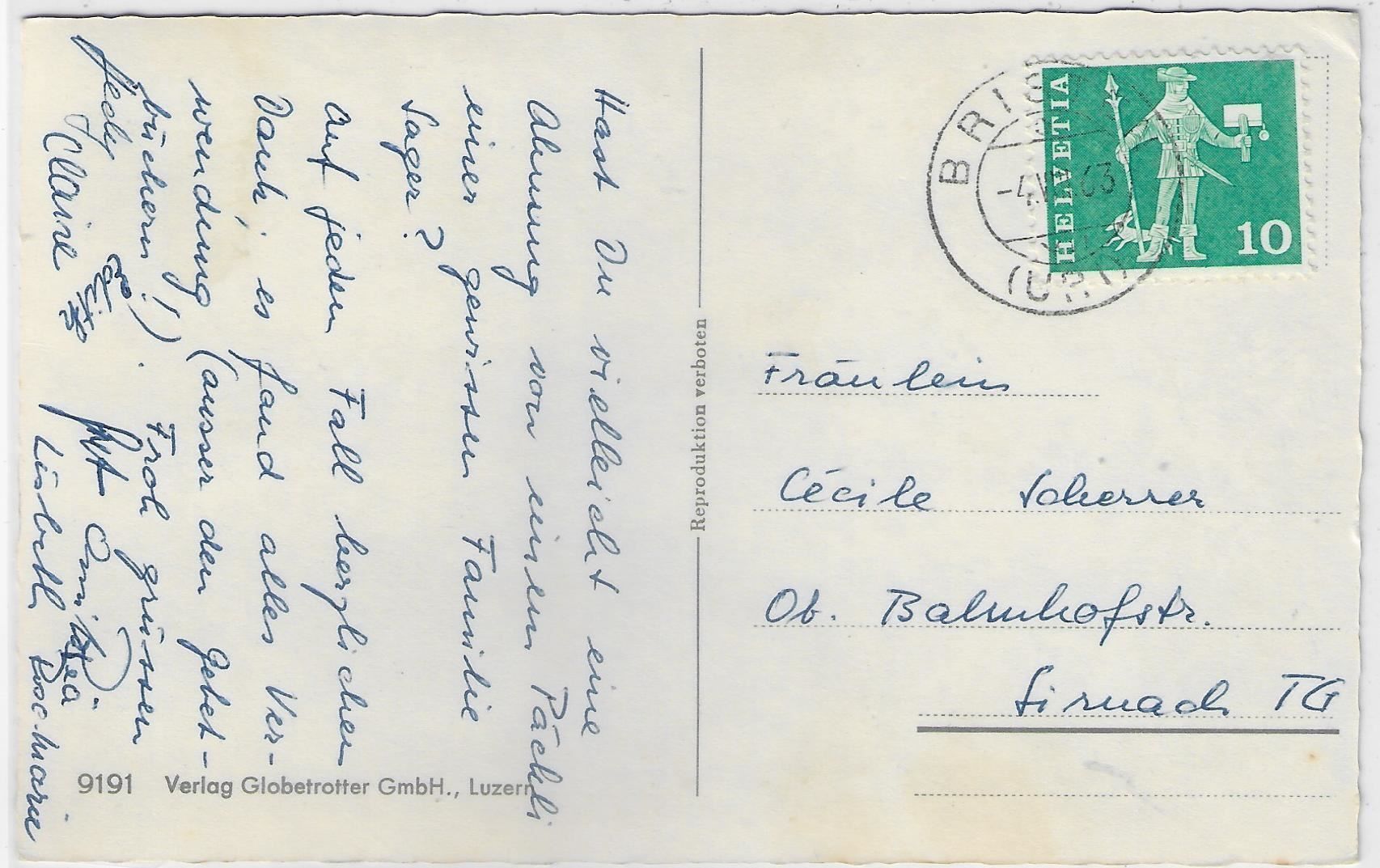 Cartoline postali: Bristen - Dorfpartie – Antico da Ettingen venduto da Kartenplanet 1