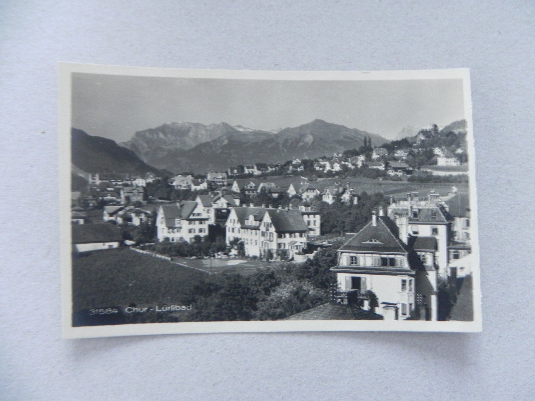 Cartoline postali: Ansichtskarte Chur GR Lürlibad um 1930 – Usato da Siebnen venduto da krimsie