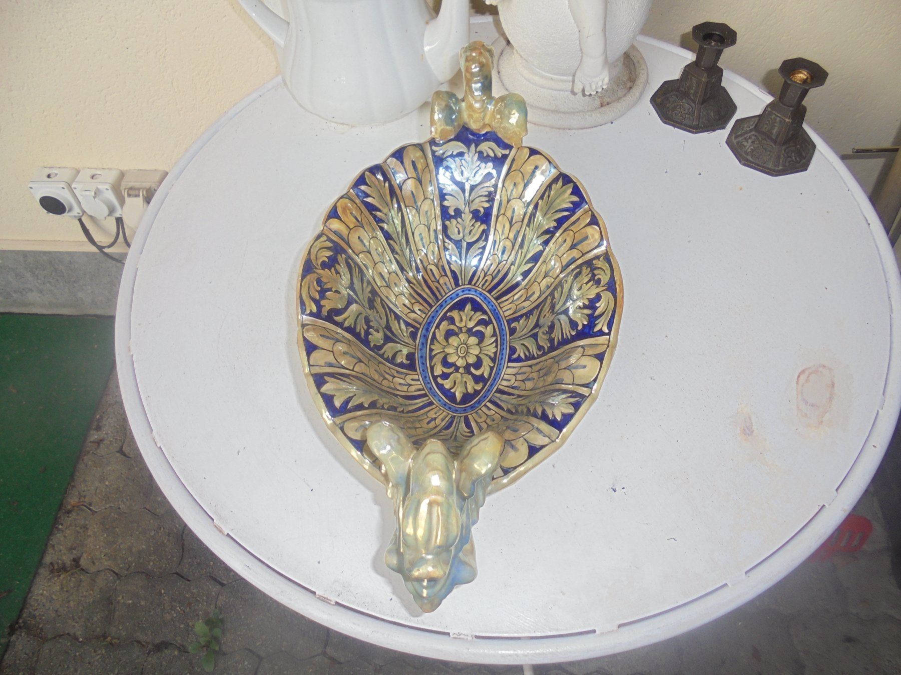 Schalen: Alte, Grosse Früchteschale von ca. 1950-60 – Gebraucht aus Camorino von Hunpete 5