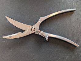 Geflügelschere Edelstahl silber guter Zustand gebraucht
