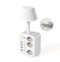 Steckdosenwürfel mit Lampe & USB - Praktisch für Homeoffice!