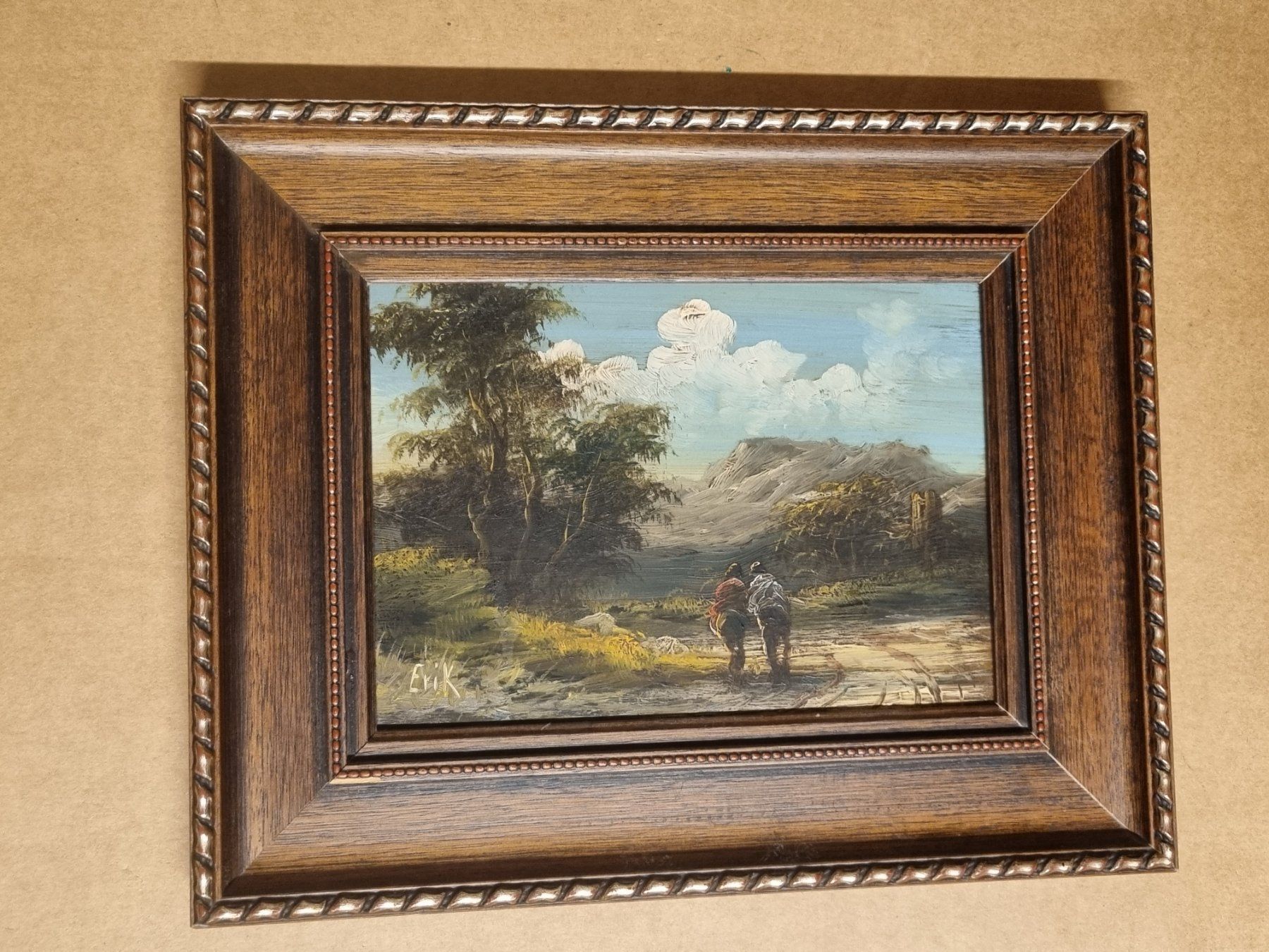 Dipinti: Ölgemälde Landschaft signiert Erik – Usato da Schaffhausen venduto da Leveron13 8