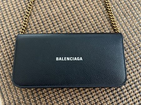 orig. Balenciaga Clutch in schwarz - Leder