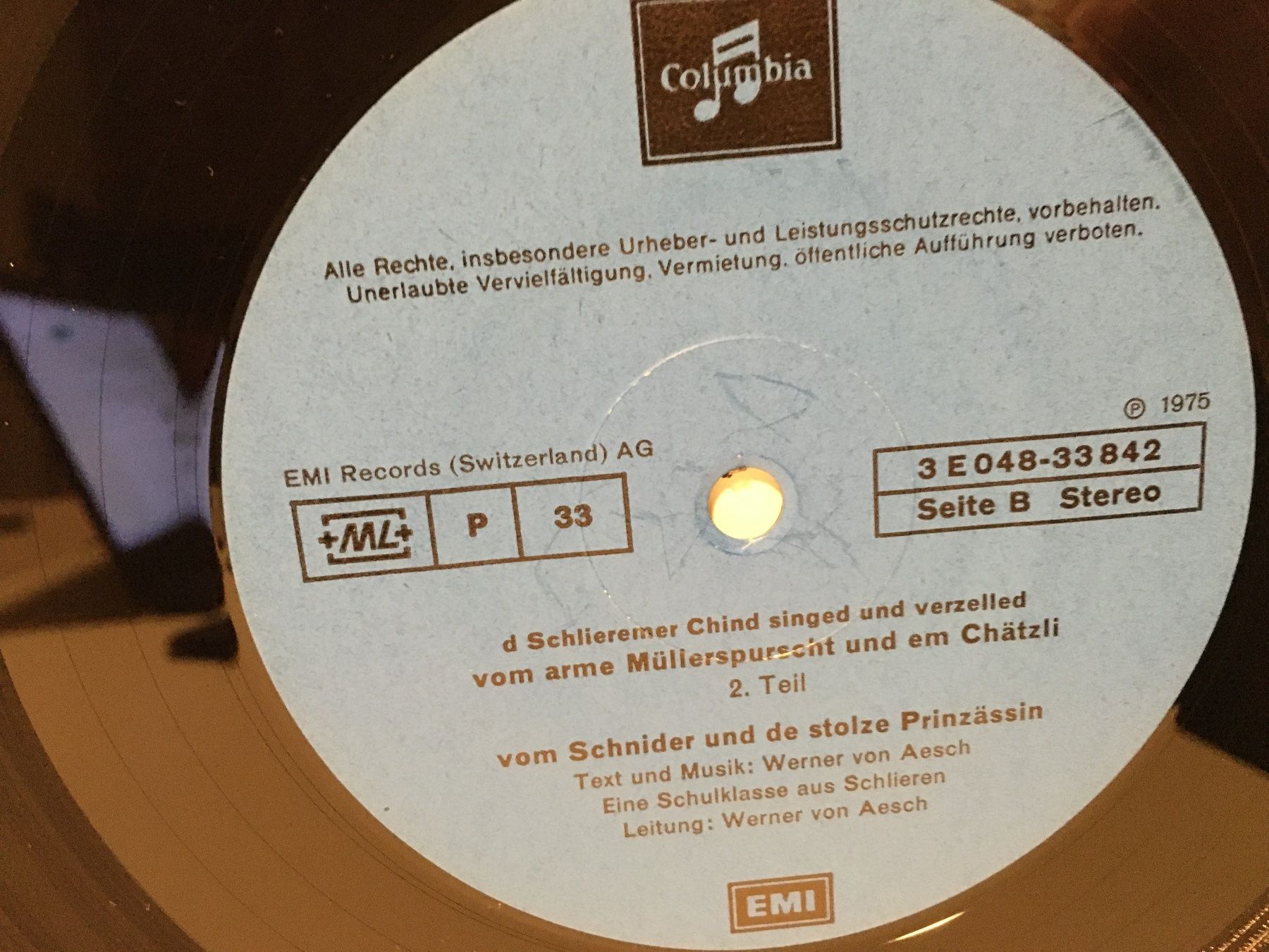 Dischi in vinile: Schallplatte - d Schlieremer Chind - EMI - 1975 – Usato da Andwil SG venduto da Rainboli 7