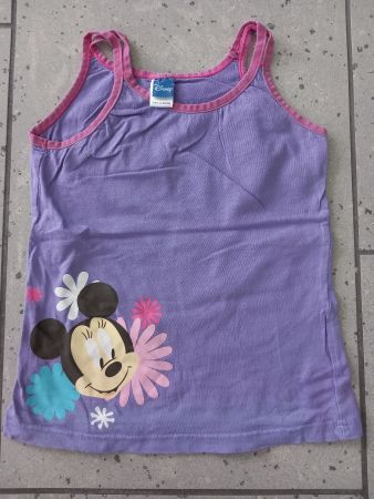 Violettes Hemd, Gr.104, Mickey Maus