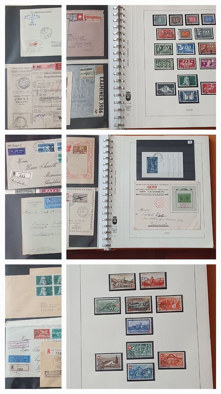 Tutti i francobolli: schöne Sammlung Schweiz im Album – Usato da Kreuzlingen venduto da Rschweiz1 5
