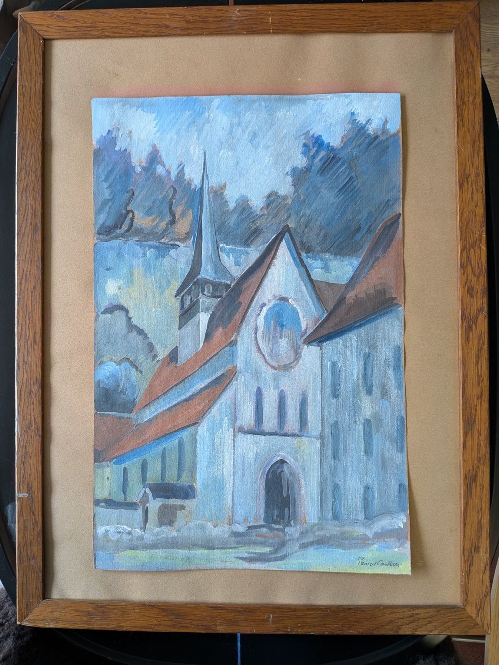 Dipinti: Gemälde Gouache Kreide Pascal Castella – Usato da Emmen venduto da magelan 2