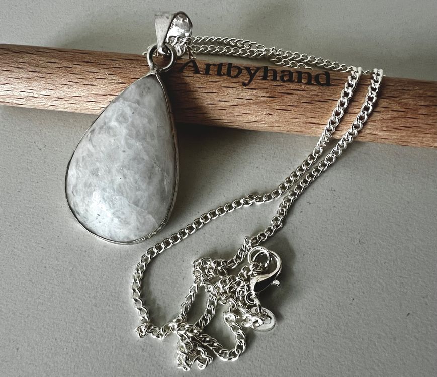 VONALA Baum Des Lebens Halskette – 925 Sterling Silber Mit Mondstein, 18+2 Zoll, Geschenk Für Damen