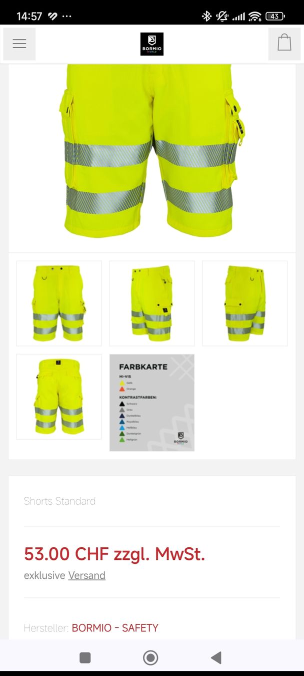 Hosen: short securité L jaune, neuf – Neu und originalverpackt aus Arconciel von Tilea08 4