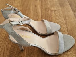 Nine West Sandalen, silber/gold, Gr. 41.5 NEU