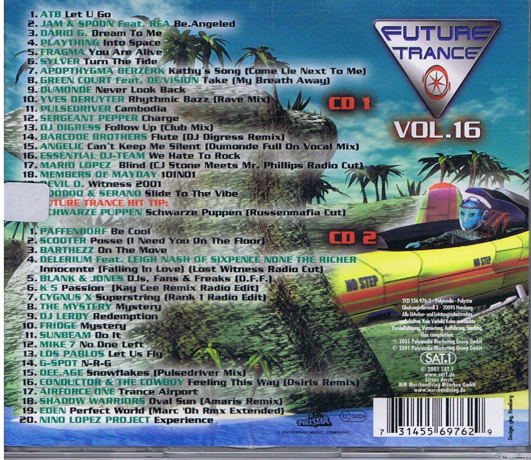 CDs: Future Trance Nr. 16 (2 CDs) – D'occasion à Unterengstringen par Lastchance 1