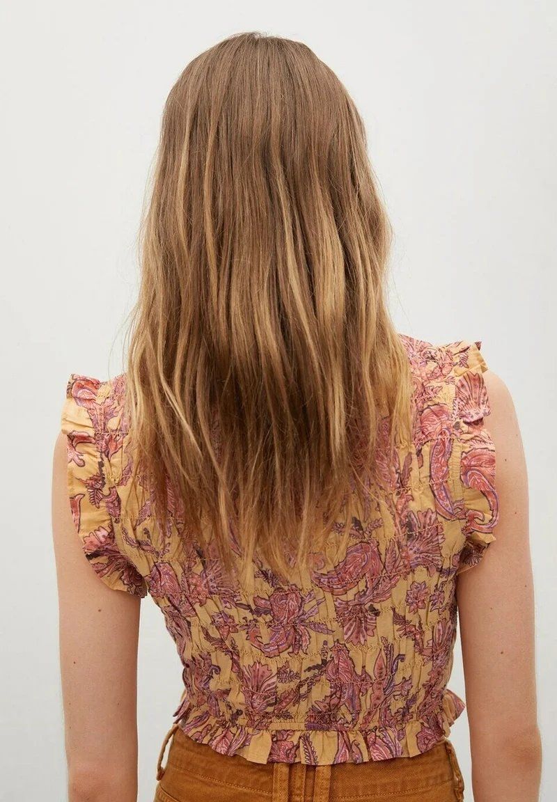 Mango Camicette: Orange Paisley Bluse Top 🧡 – Usato da Wallisellen venduto da Miu_ 2