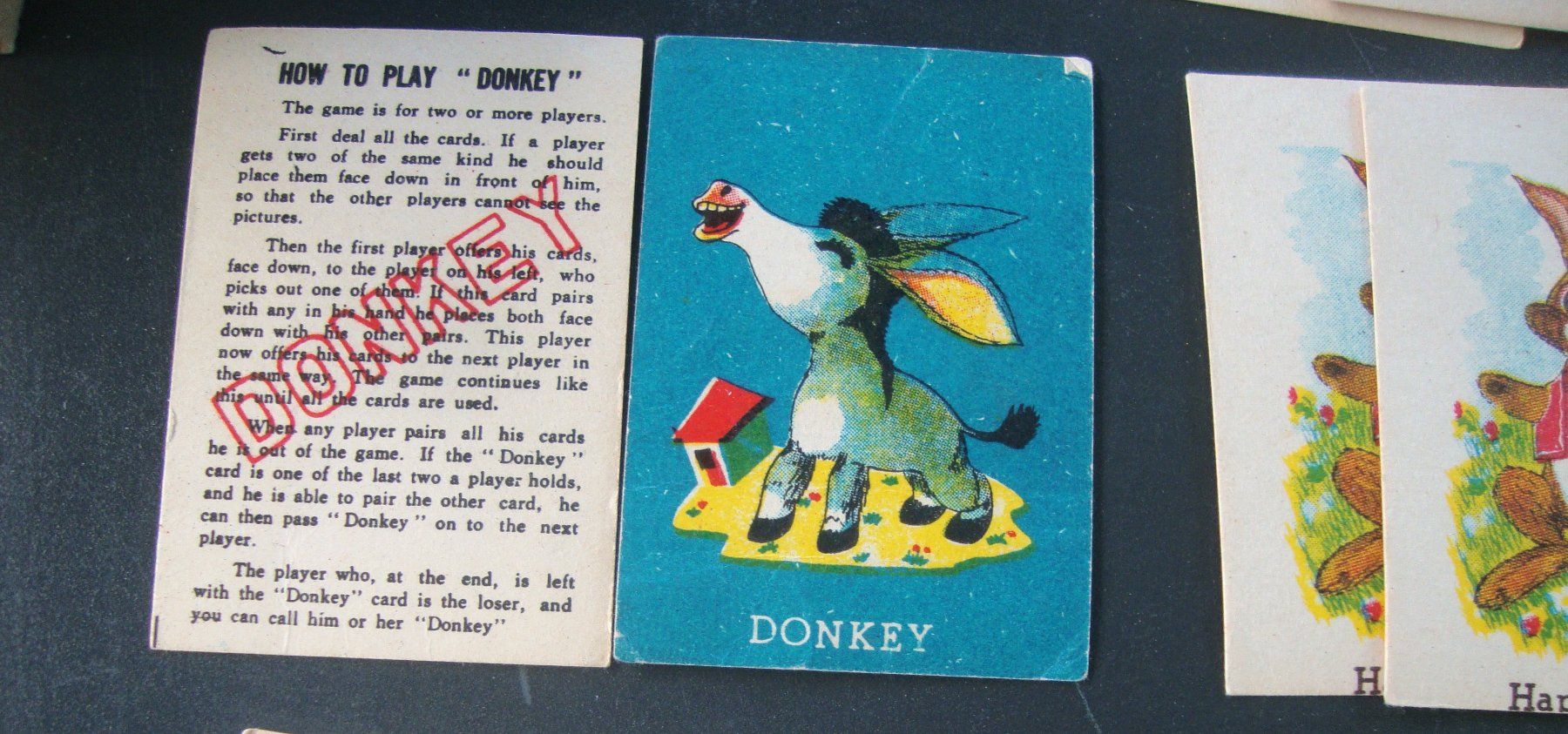 Jeux: Altes Karten-Spiel in Englisch "Donkey" – D'occasion à Winterthur par halle07 7