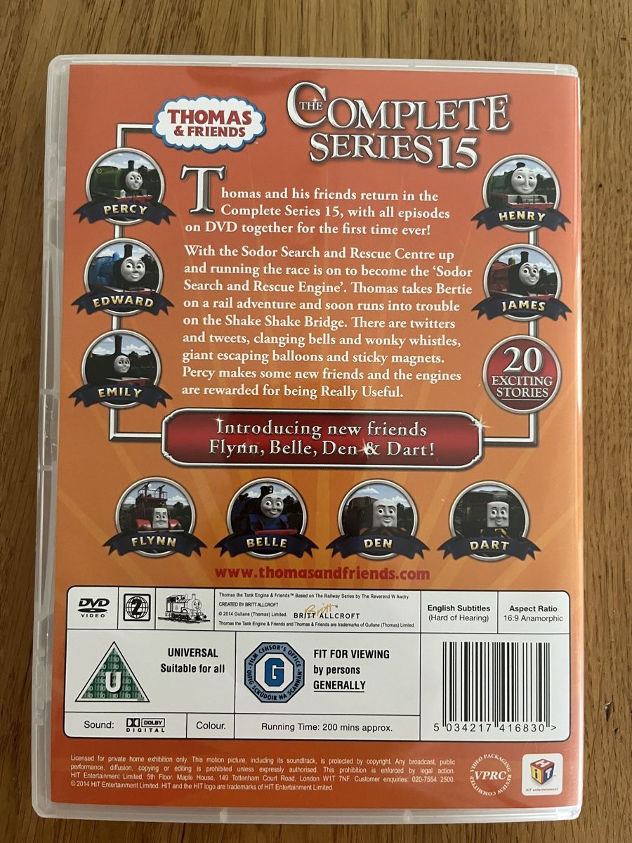 Tutti i DVDs: Thomas & Friends Complete Collection 15 – Usato da Zürich venduto da asocaciu 1
