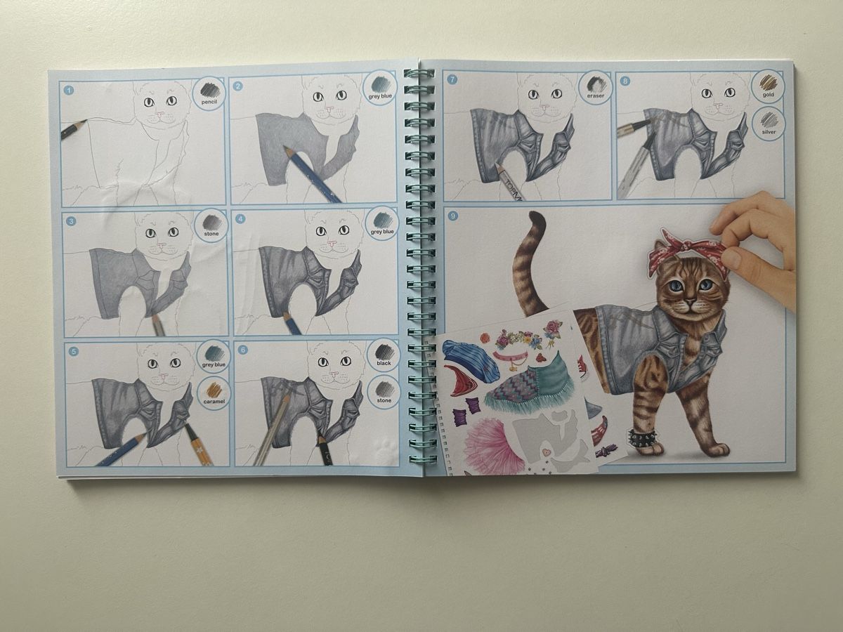 Bücher: Top Model Malbuch und Stickerheft Katze – Neu und originalverpackt aus Uetendorf von Gar_9pvy 4