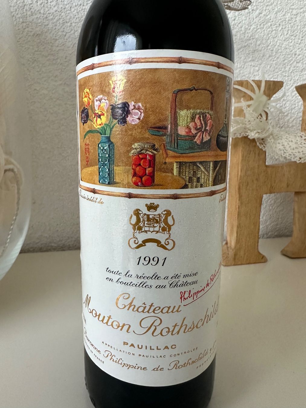 Mouton Rothschild Vino: Château Mouton Rothschild 1991 – Nuovo (secondo la descrizione) da Yens venduto da Rilou80 1