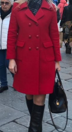 Cappotto rosso taglia M