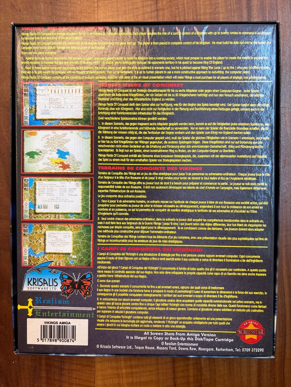 Giochi: Amiga Spiel: Vikings: Fields of Conquest – Usato da Niederhasli venduto da Manuf0 1
