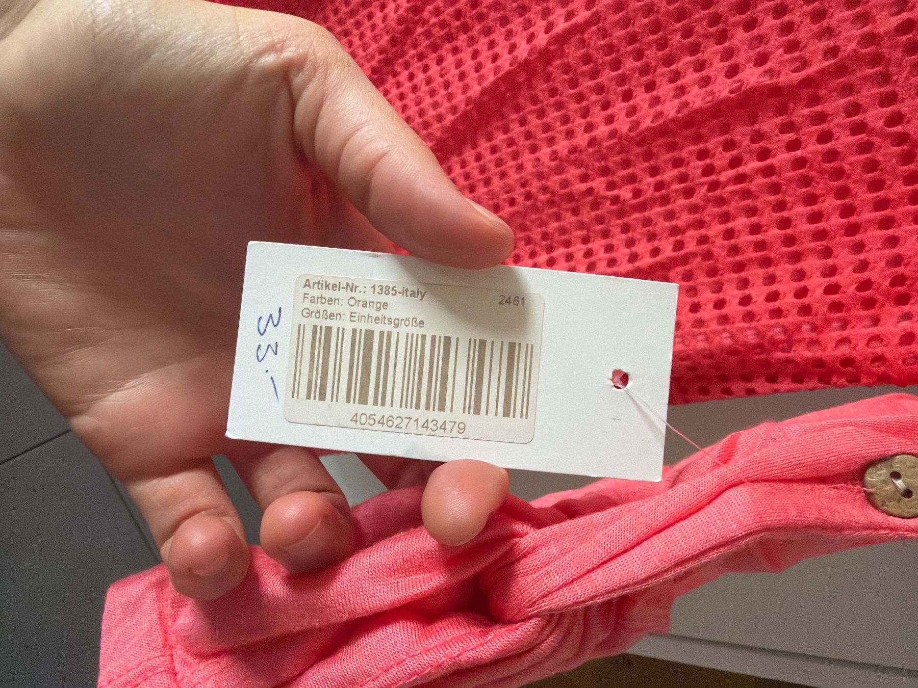 T-shirt: Damen Oberteil Netzmuster Orange Einheitsgrösse Neu – Usato da Altdorf UR venduto da Monstera99 1