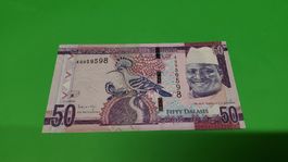 Gambia 50 Dalasis Banknote - Seltenes Sammlerstueck!