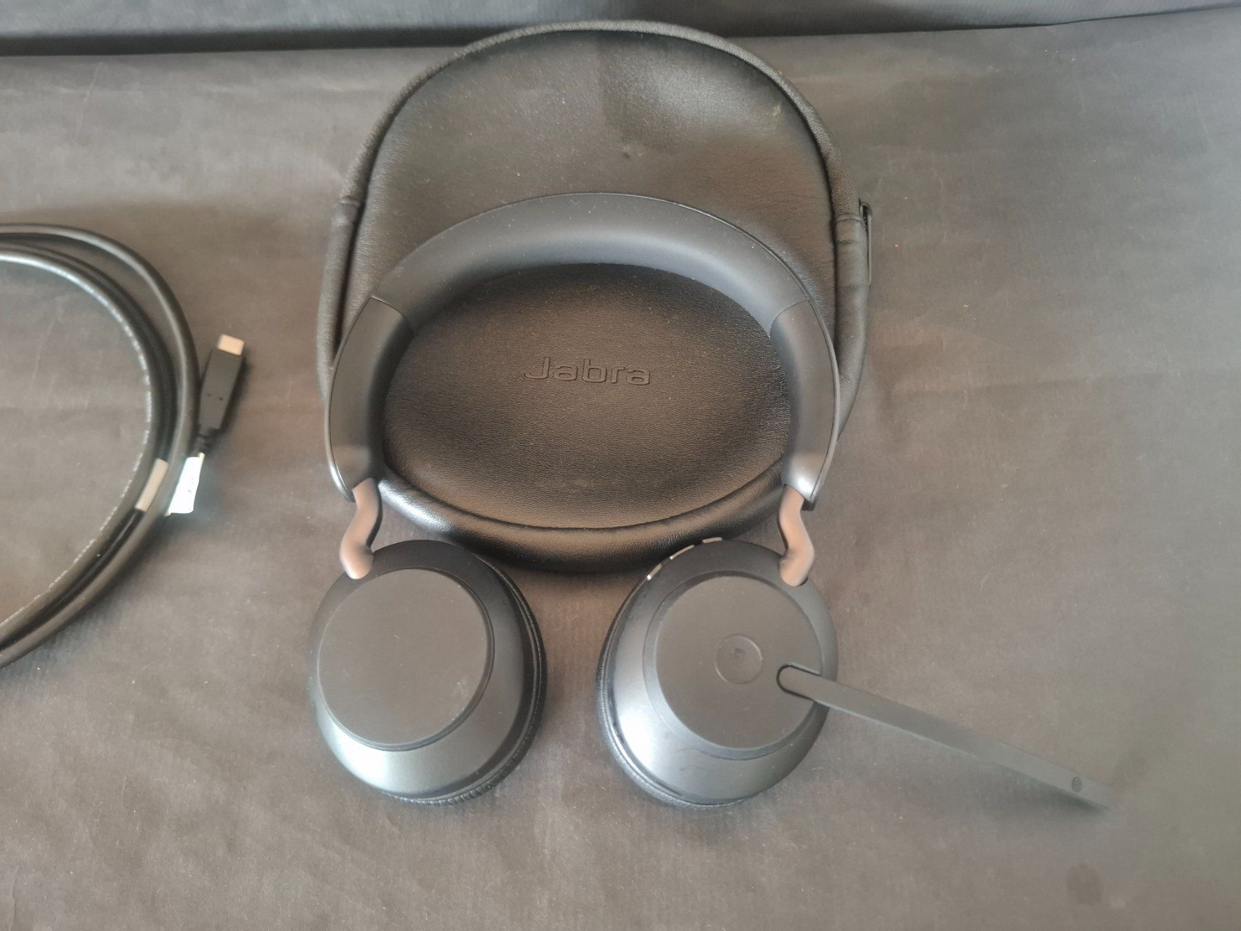 Jabra Kopfhörer: Casque Jabra Evolve2 65 noir avec étui et câble USB – Gebraucht aus Genève von justnotsocommon 1