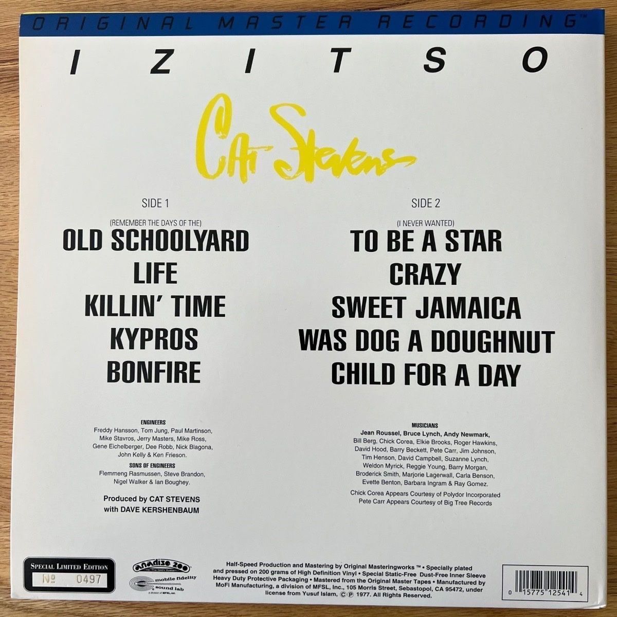 Schallplatten: Cat Stevens - Izitso / Audiophile MFSL-Press. 1996 - TOP – Gebraucht aus Gais von soundcave57 1