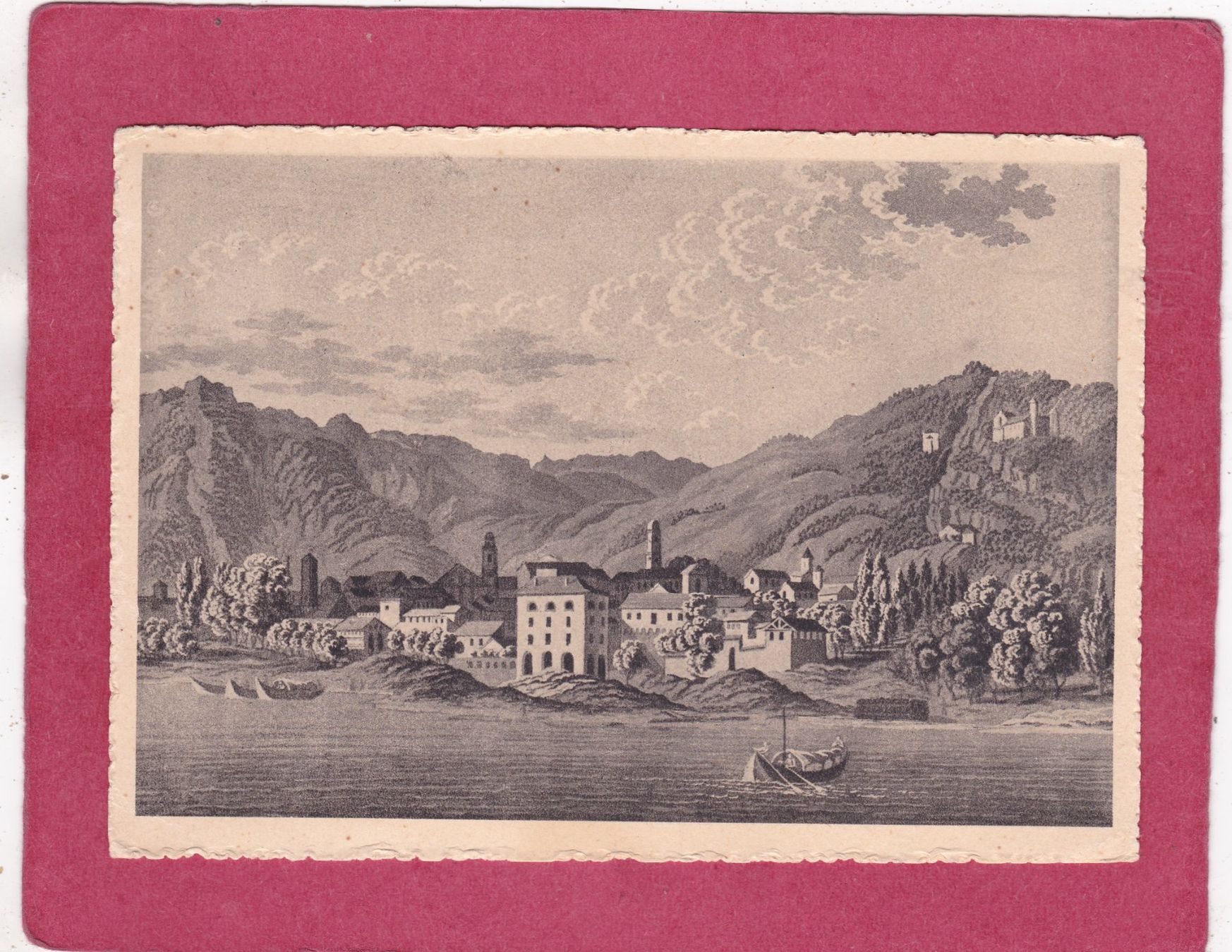 Ansichtskarten: Kitsch Kunst Locarno 1933 – Gebraucht aus Herisau von Lisegrat2008