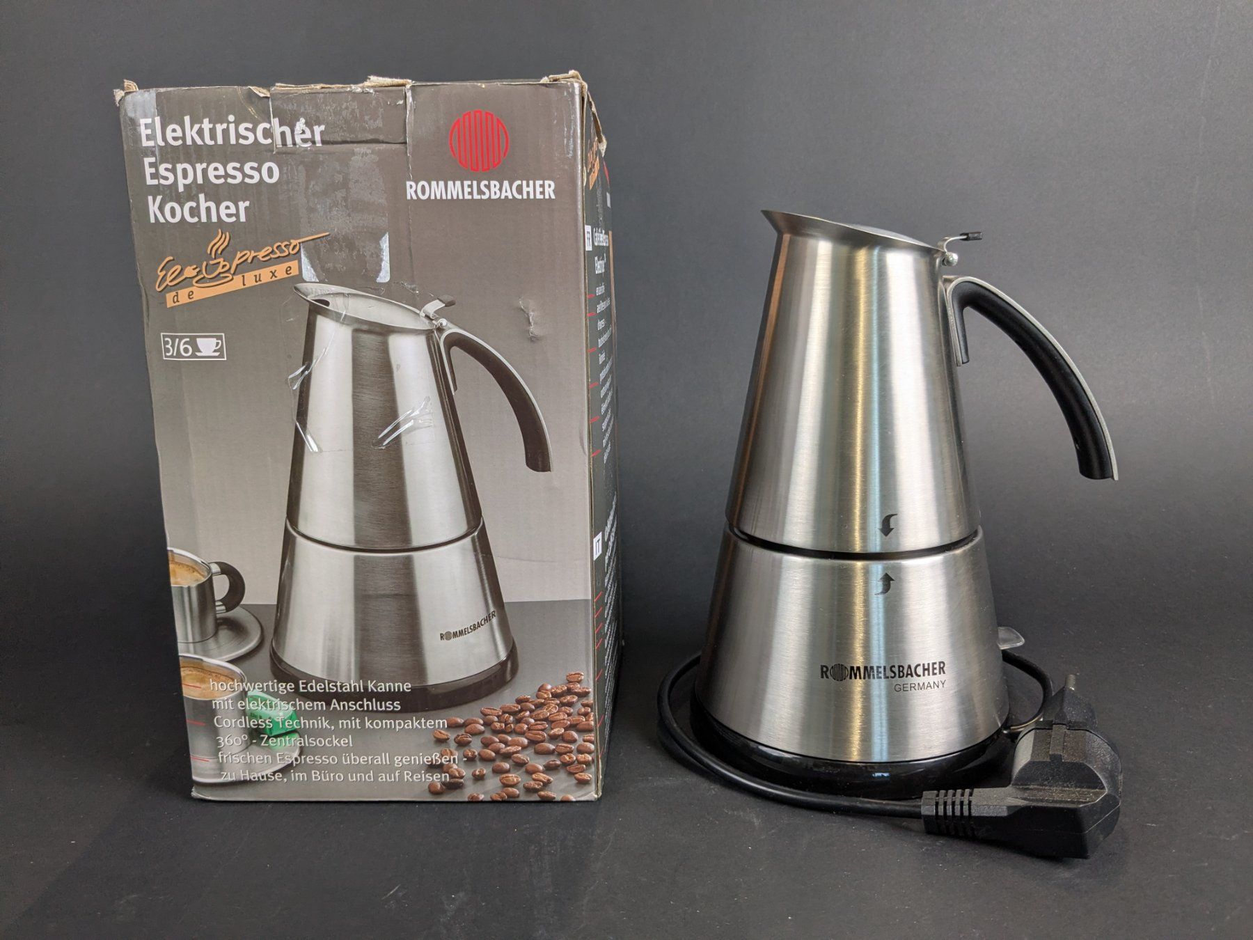 Kaffeemaschinen & Espressomaschinen: ROMMELSBACHER Elektrischer Espresso Kocher – Gebraucht aus Dintikon von Restwert_Dintikon