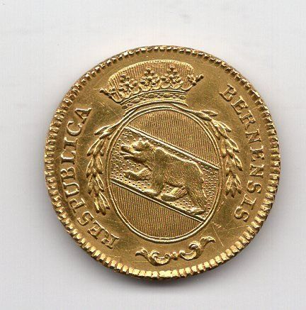 Toutes les monnaies: (2408) Bern Doppelduplone 1795, top stgl – D'occasion à Rüthi (Rheintal) par erdnuessli1 1