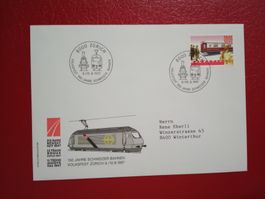 Sonderbrief Sonderstempel 150 Jahre Schweizer Bahnen 1997