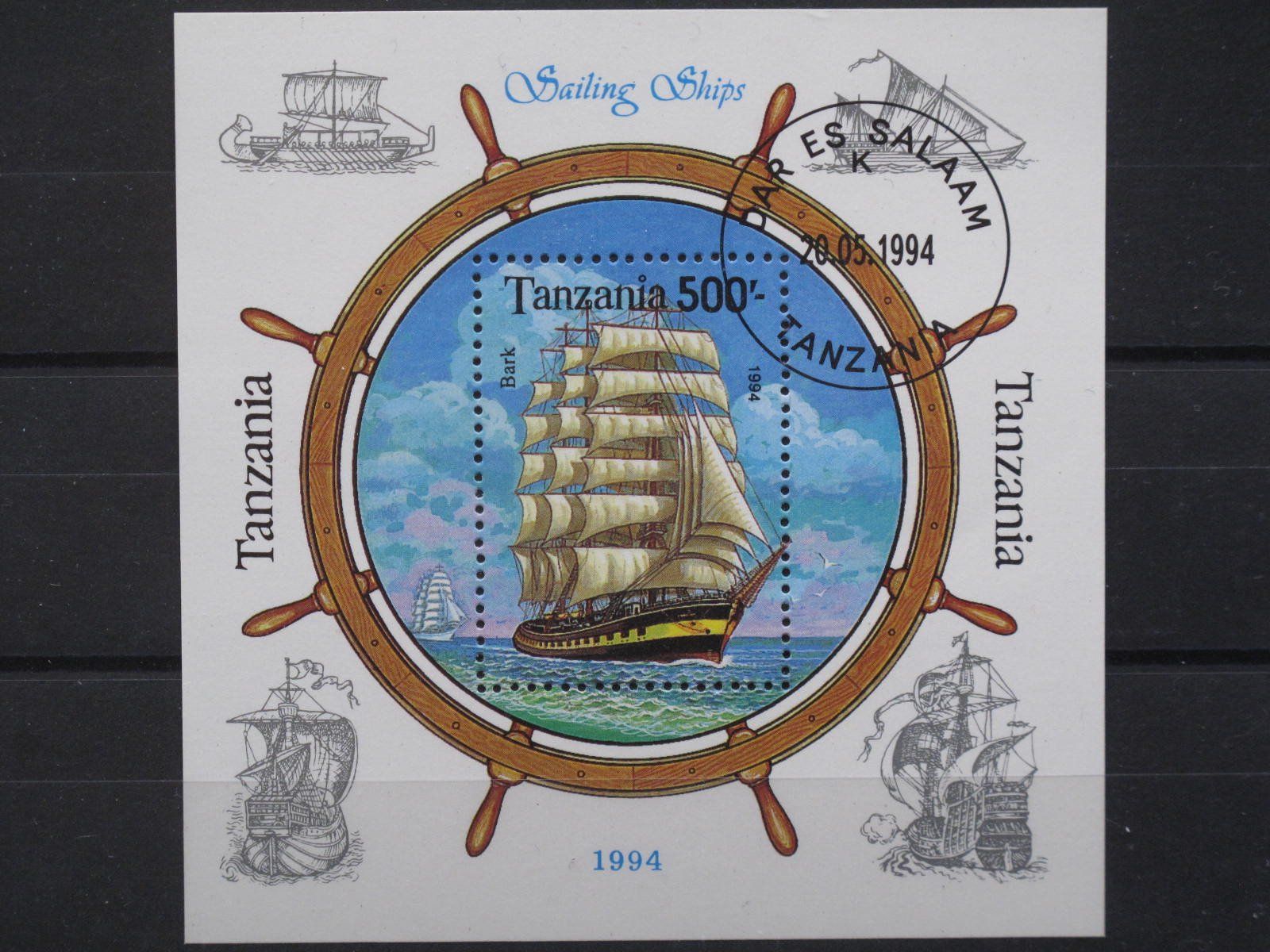 Tutti i francobolli: Tasmania 1994  Segelschiff  BL gest – Usato da Wil SG venduto da fva01