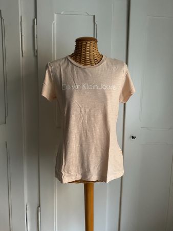 CALVIN KLEIN - T-Shirt nude S