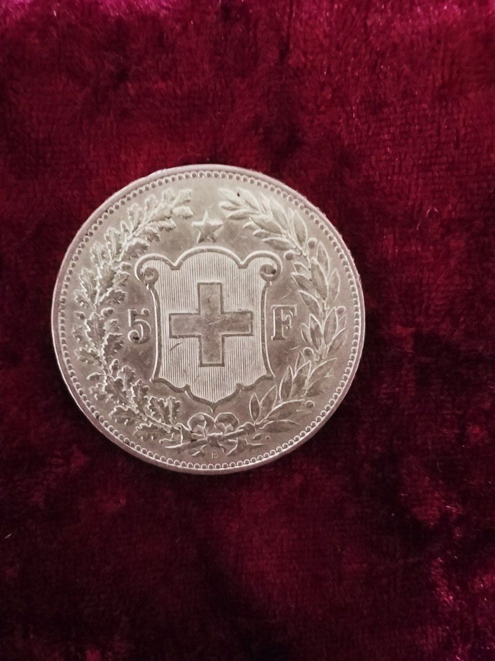Alle Münzen: CH, 5 Franken/ Francs /Franchi 1892 – Gebraucht aus Gordola von ale_5wbc 6
