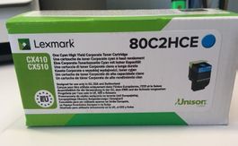 Lexmark CX410, CX510 cyan Toner, 80C2HCE, 80C2HC0, 802HC