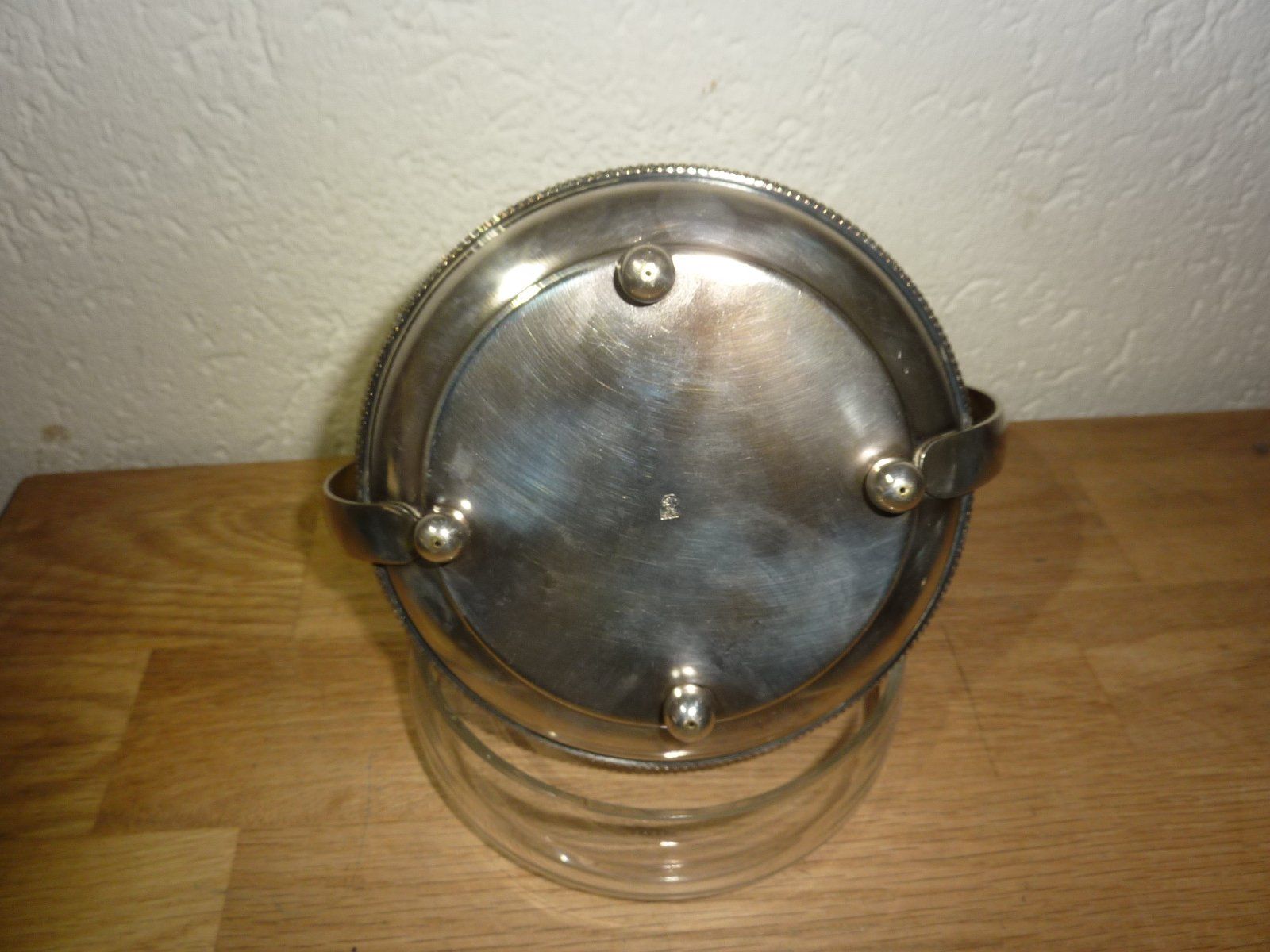 Schalen: Glasschale Silberträger und Silberdeckel Durchmesser 11cm – Gebraucht aus Hochfelden von swissice 2