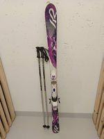 Carving Ski K2 160cm und Skistöcke 140cm